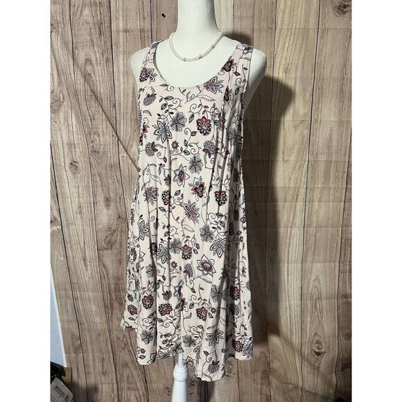 H&M Light Pink Floral Dress Sleeveless Size 6 - Picture 3 of 9